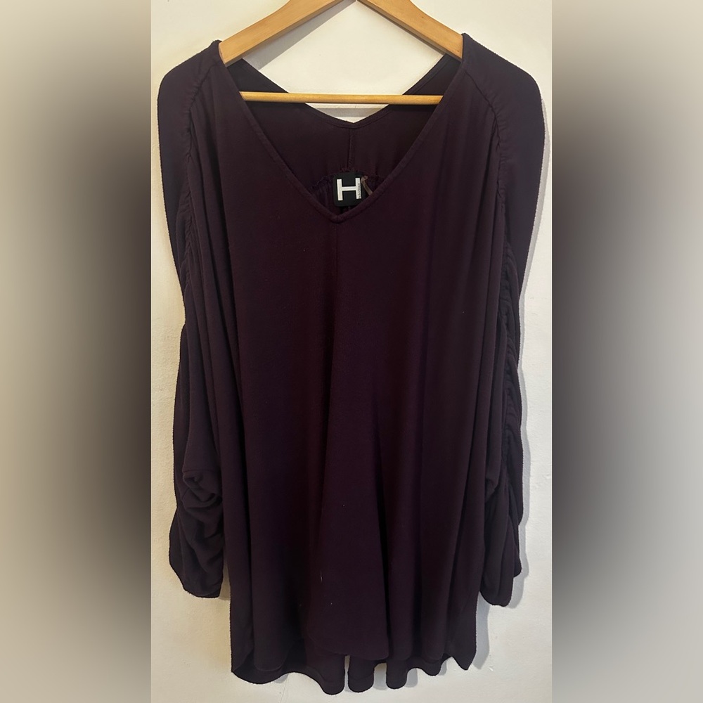 Purple V-Neck Shirt